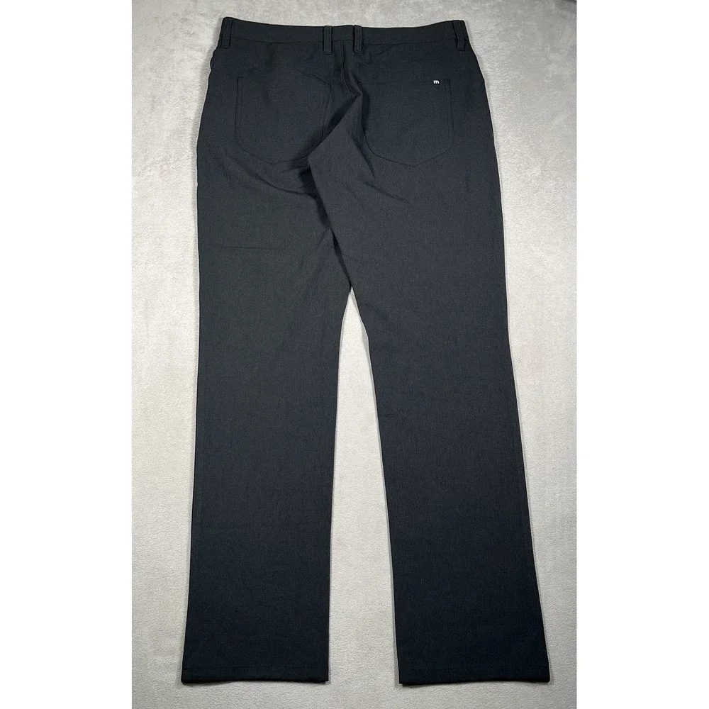 TravisMathew Mens Open To Close Golf Pants Stretch Performance Gray 33x33